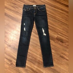PacSun Bullhead Black Distressed Dark Denim Skinny Jeans